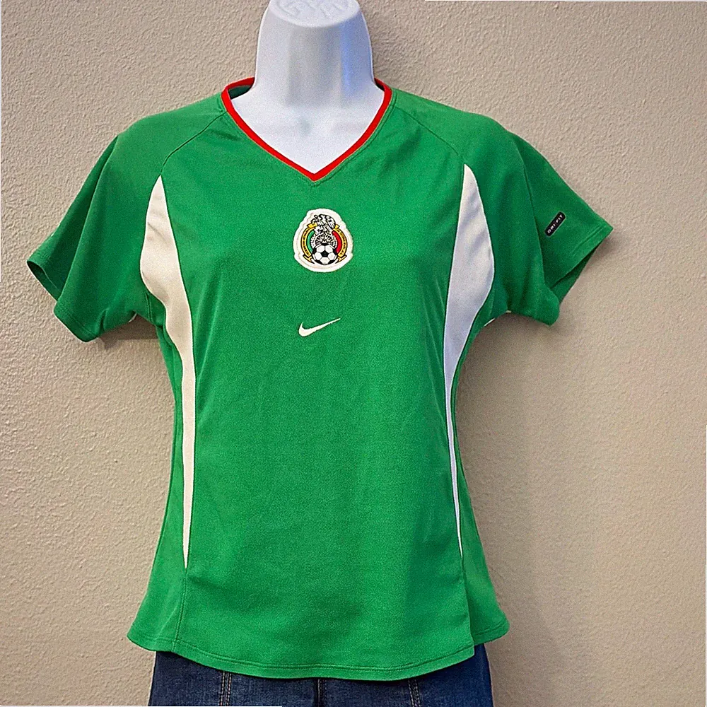 Nike Dri-FIT 2003 México National Team Soccer Jersey Green White Red Women’s S