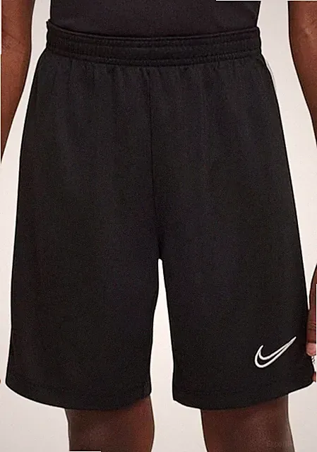 NIKE DRI-FIT ACADEMY 23 KIDS SOCCER SHORTS BLACK/WHITE MEDIUM