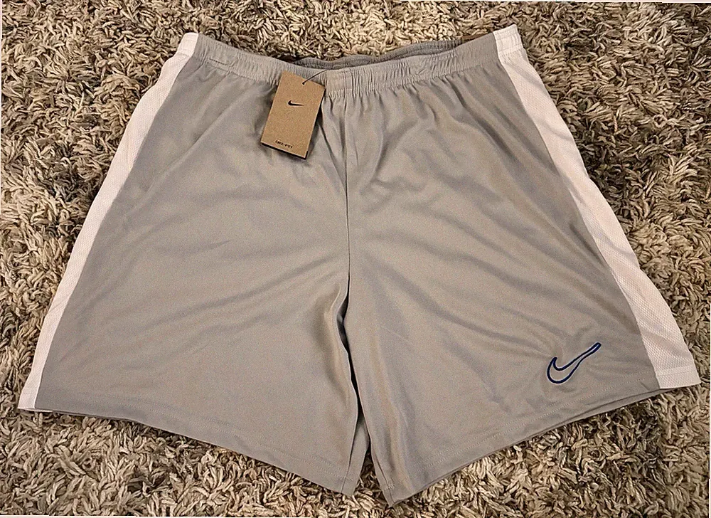 Nike, Dri-FIT Academy Soccer Shorts, Wolf Grey, Size: Mens XXL