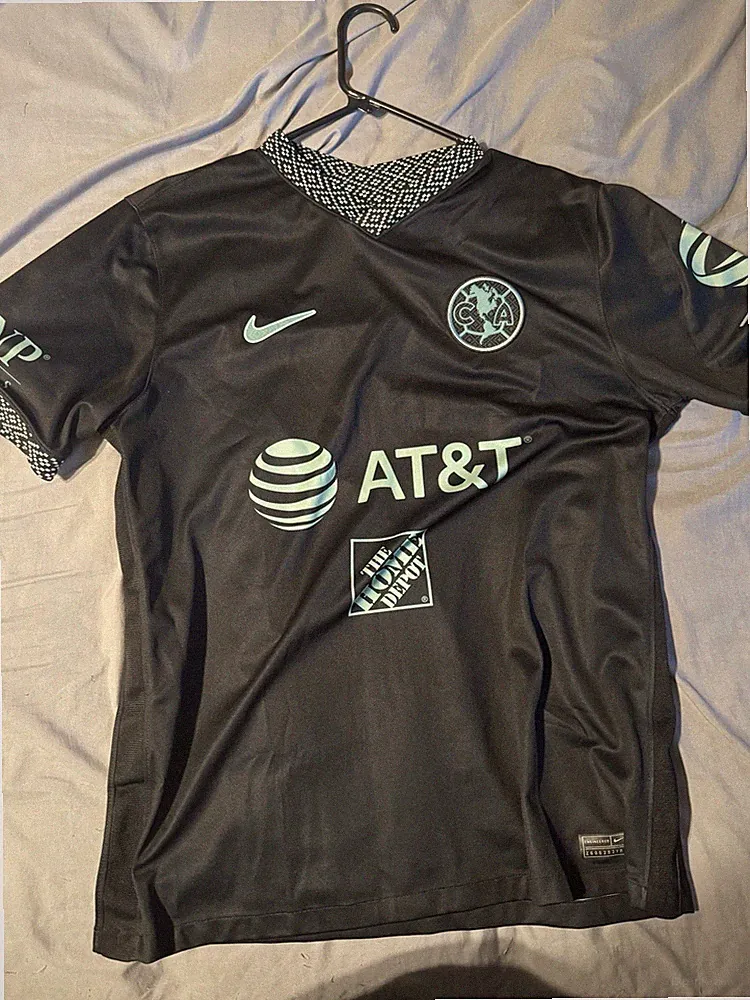 Nike Dri-FIT Club America Black Short Sleeve Soccer Jersey Men's L