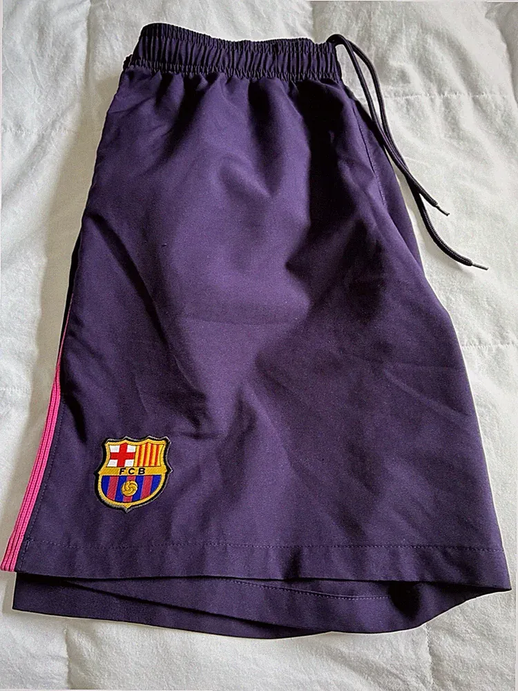 Nike Dri-FIT FC Barcelona Purple Men's Soccer Shorts Size XL