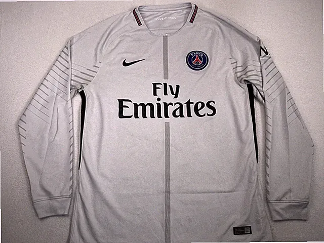 Nike Dri Fit Fly Emirates Jersey Mens L Paris Saint Germain Long Sleeve Soccer