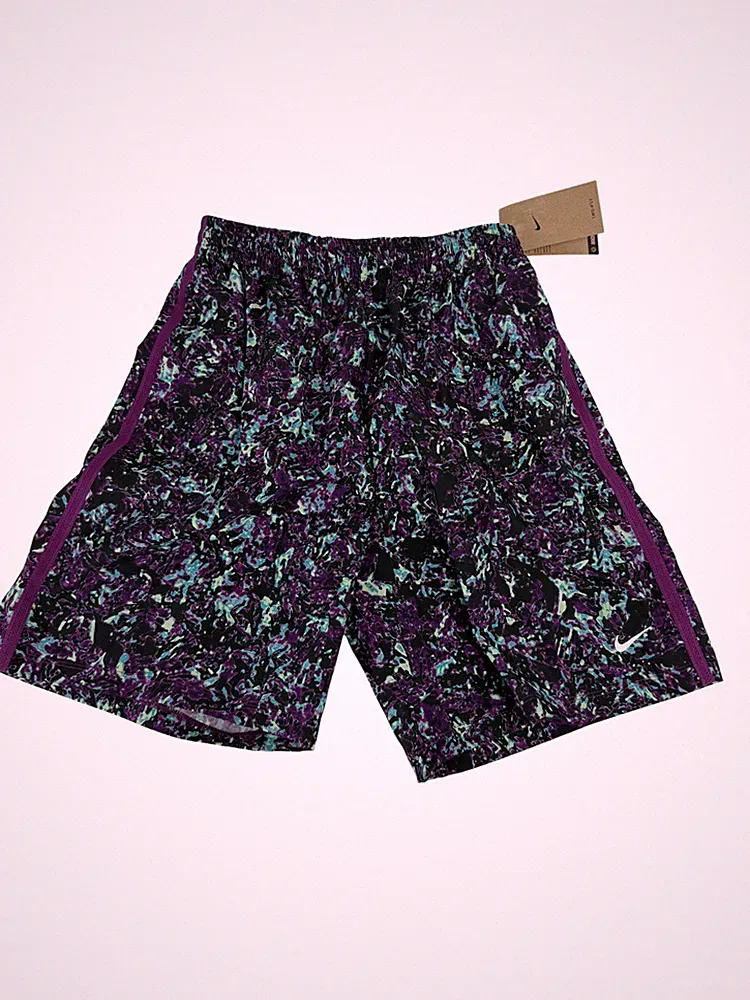 Nike Dri-FIT Shorts Youth Boys XL Purple/Black/Blue FV0275-503 NWT New