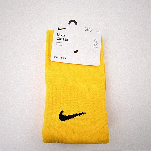 Nike Dri-Fit Socks Unisex Gold New with Tags M