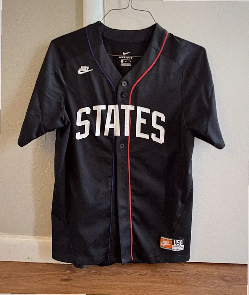 Nike Dri-FIT USA Soccer Jersey Men’s M Black Baseball Jersey Short Sleeve