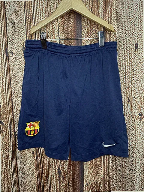Nike Dri-FIT Youth FCB Athletic Soccer Shorts Blue Size Large 14/16