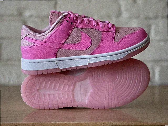 Nike Dunk Low Retro ID By You Soft Barbie Pink White Men 7 Women 8.5 FJ2253-901