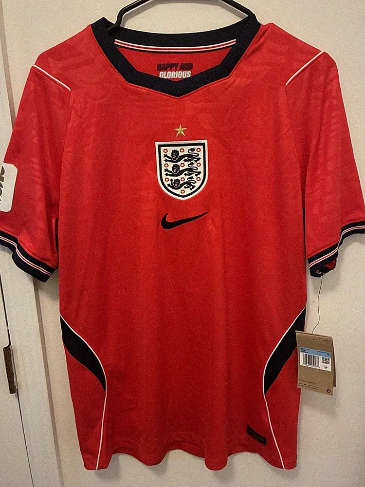 Nike England 2026 Away Soccer Jersey Men's Red NWT World Cup Multiple Sizes