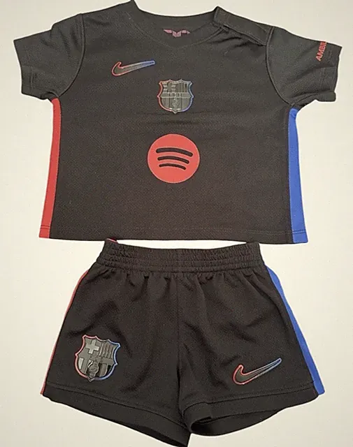 Nike FC Barcelona 2024-2025 away/ida Infant Set,Size 6-9 Months (70-75cm) Bebe