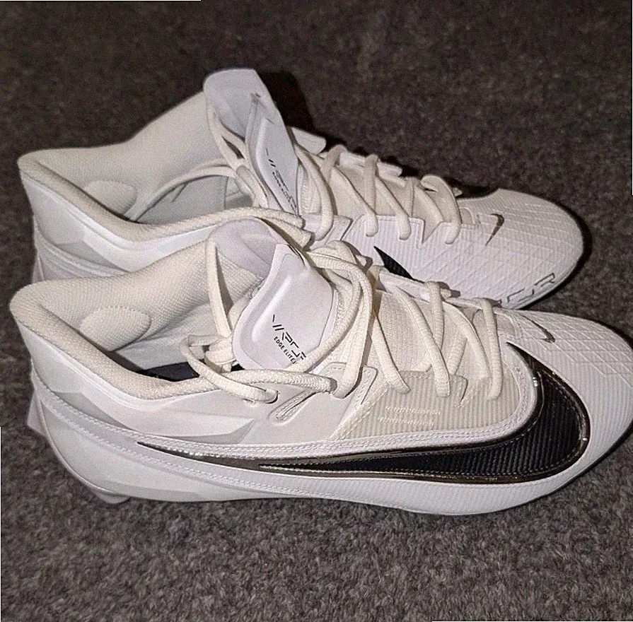Nike Football Cleats Vapor Edge Elite 360 White FJ7022-100 Mens Size 12 Wide