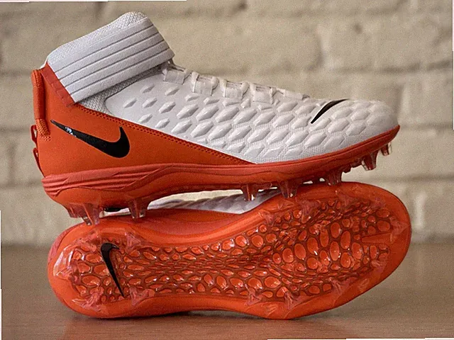 Nike Force Savage Pro 2 Football Cleats Men Sz 11.5 White Orange BV3969-108 New