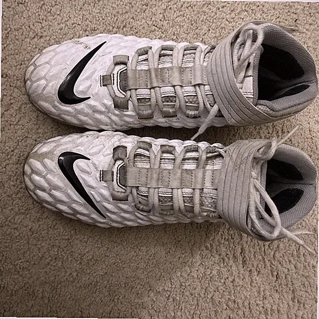 Nike Force Savage Pro 2 Mid White Football Cleats AH4000-100 Men’s Size 11