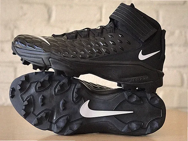 Nike Force Savage Pro 2 Shark Rubber Football Cleats Black BV5448-001 Men 17 New