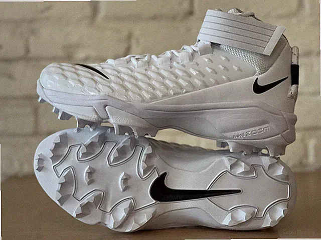 Nike Force Savage Pro 2 Shark White Football Cleats Men Sz 12.5 Wide CK2823-100