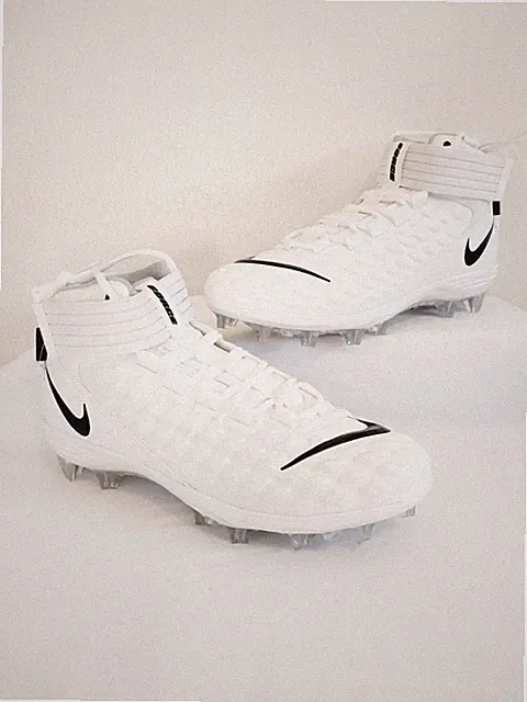 Nike Force Savage Pro 2 White Football Cleats Mens Size 10.5