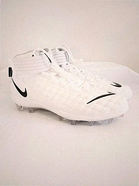Nike Force Savage White Pro 2 Football Cleats Mens Size 10.5