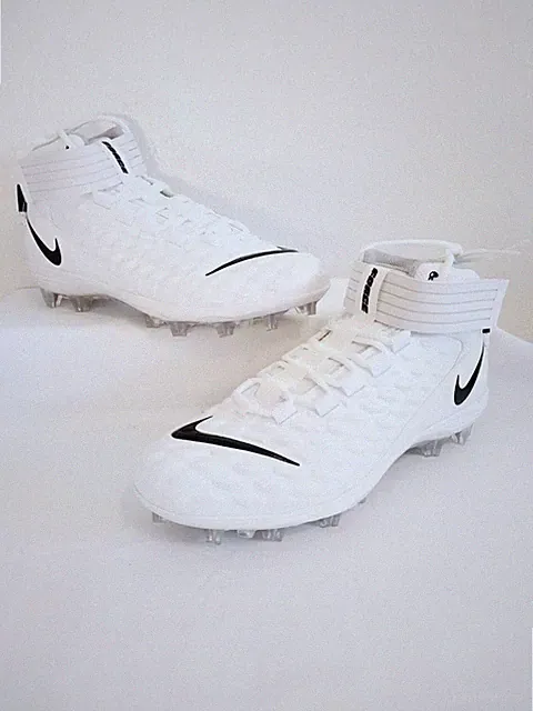 Nike Force Savage White Pro 2 Football Cleats Mens Size 10.5