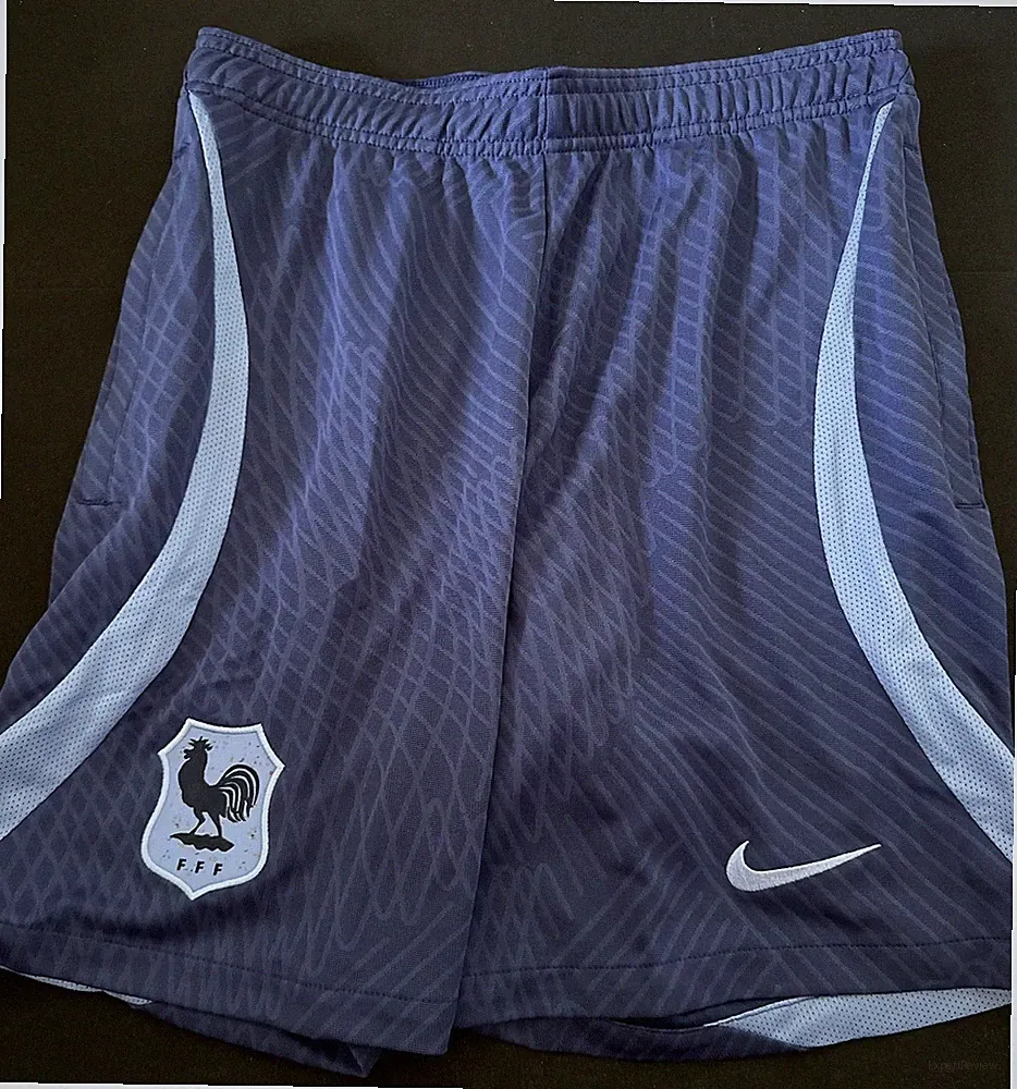 Nike France National Strike Knit Soccer Shorts Blue Men Size S New DR4660-423