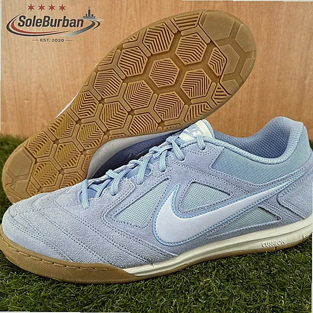 Nike Gato Aluminum Palest Purple Blue Soccer Cleats HQ6020-401 Men's Size 12