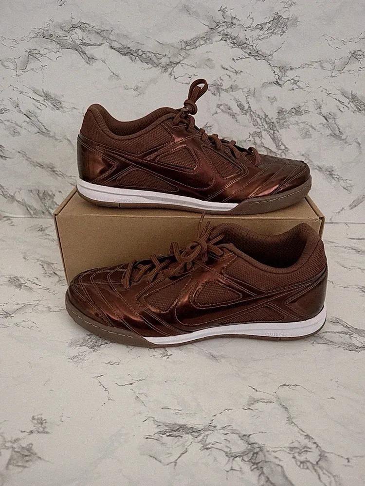 Nike Gato LV8 Fauna Brown White Indoor Soccer Shoes Cleats IB3566 Men’s Size 9