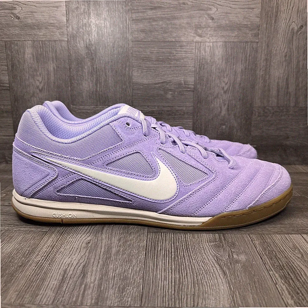Nike Gato Mens 14 Purple Suede Indoor Soccer Shoes NEW HQ6020-500