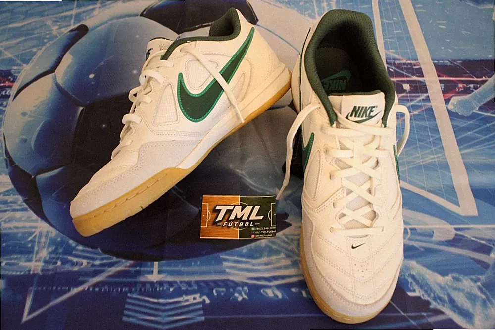 Nike Gato Sail/Stadium Green/Gum Yellow/Fir Futsal Indoor Soccer Cleats