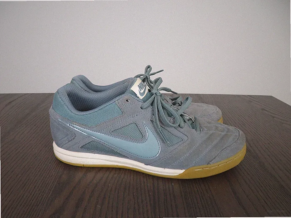 Nike Gato Shoes Mens 9.5 Suede Light Army Gray Indoor Soccer Sneaker HQ6020-004