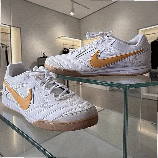 Nike Gato White University Gold Gum HQ6019-101 Men's Sz 12.5 Soccer Sneaker New