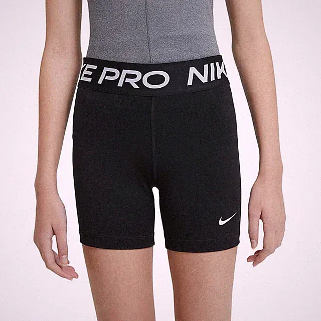 Nike Girls Nikepro 3IN Short DA1033-010 Black/White Size L