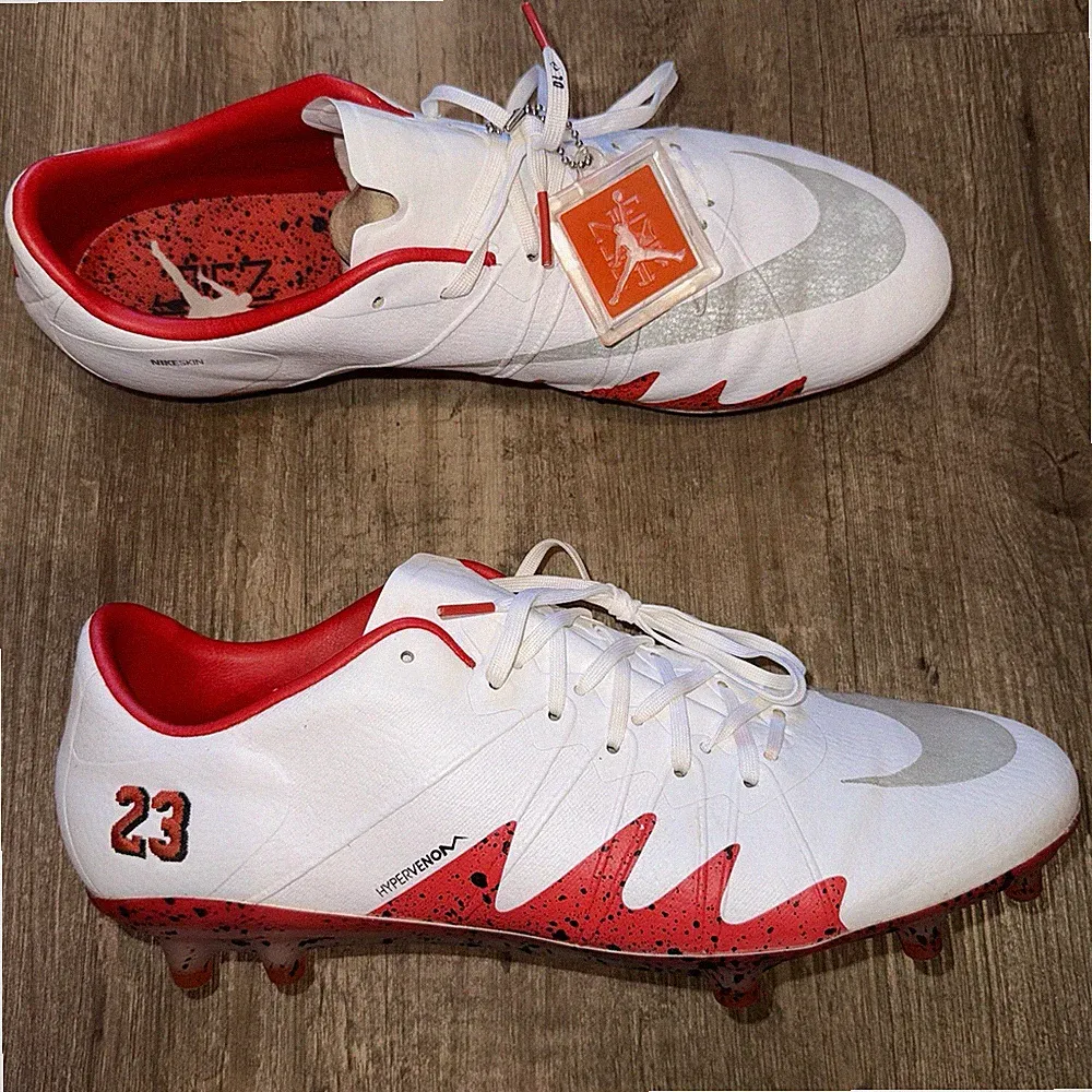 Nike Hypervenom FG Neymar 2016 Jordan US Sz 11.5 Soccer Cleats White 820122-106