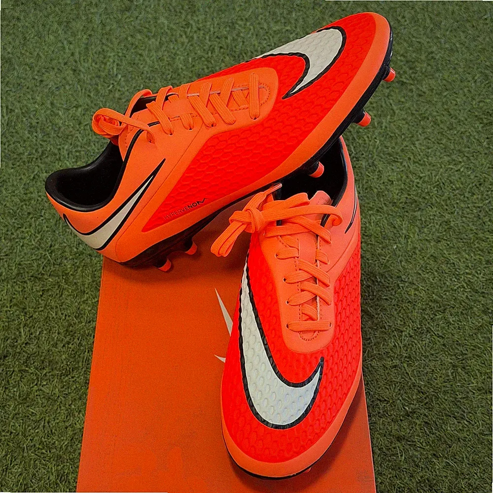 Nike Hypervenom Phelon FG Men's Soccer Cleats Crimson / Orange