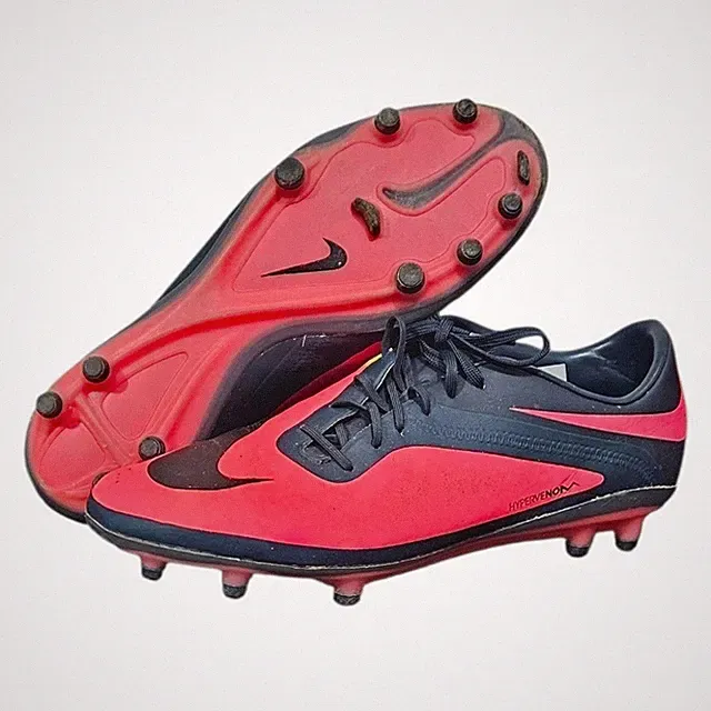 Nike Hypervenom Phelon FG Soccer Cleats Crimson Navy Blue Women's 9.5 599730-690