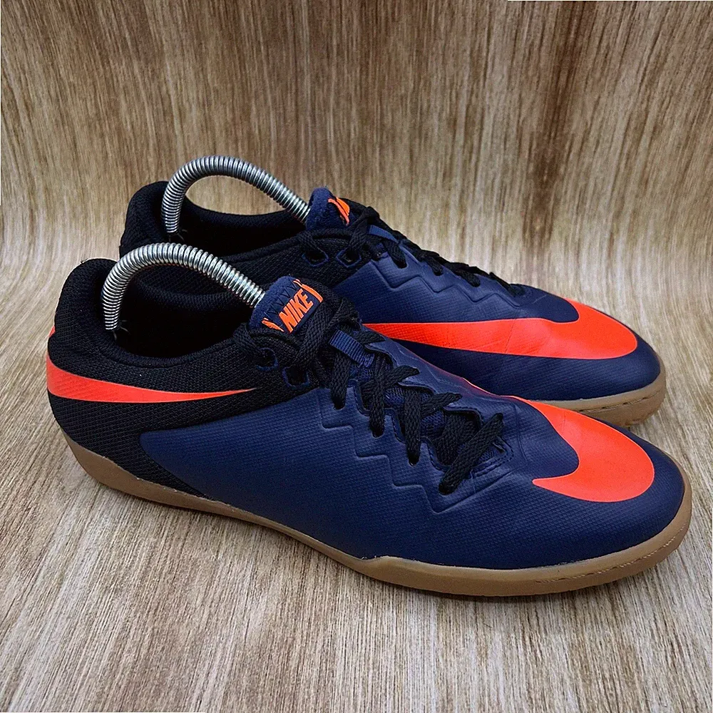 Nike Hypervenom X Pro IC Men's 9.5 Blue Orange Indoor Soccer Shoes 749903-480
