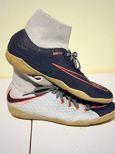 Nike HypervenomX Phelon 3 DF IC 'Light Armory Blue' Indoor Soccer Shoes Size 7