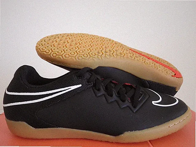 NIKE HYPERVENOMX PRO IC "INDOOR CLEATS" BLACK-WHITE SZ 9 RARE! [749903-016]