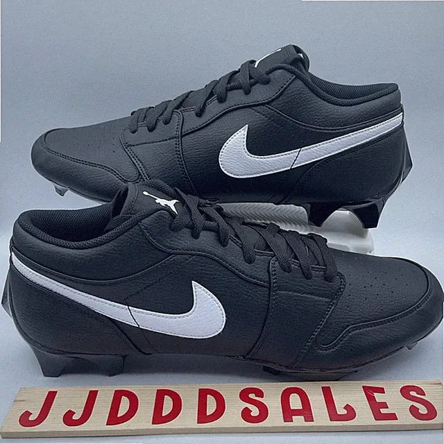 Nike Jordan 1 Low TD Black "OREO" Football Cleats FJ6245-001 Men’s Sz 16 RARE