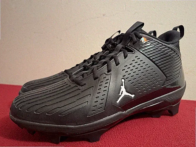 Nike Jordan Force Savage 3 SP Football Cleats Black White FJ4971-001 Size 14.5