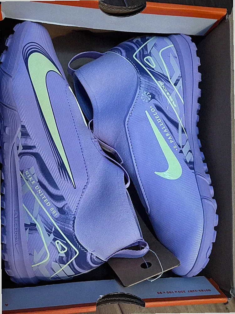 Nike Jr. Air Zoom Mercurial Superfly 10 Academy MG 'United' Soccer Cleats - Purp