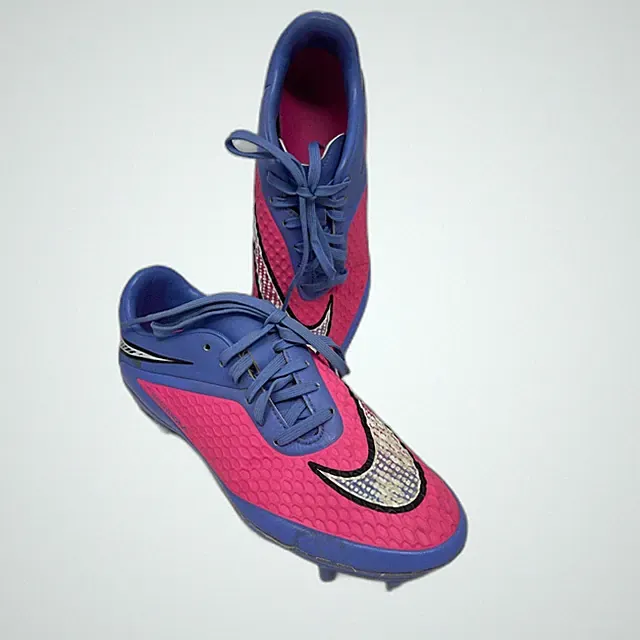 Nike JR Hypervenom Phelon Youth Soccer Cleats Size 7 Womens Blue Pink 599062 641