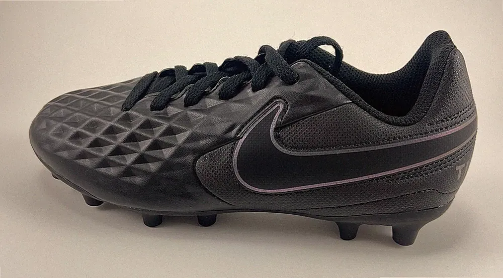 NIKE JR LEGEND 8 CLUB TRIPLE BLACK CLEATS SOCCER FOOTBALL BOYS KIDS YOUTH SIZES