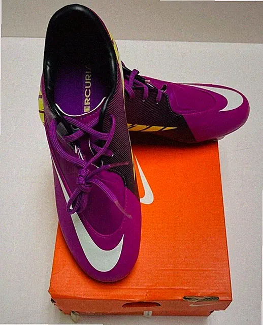 Nike Jr Mercurial Glide II FG Kids Soccer Shoes Purple-Volt-White