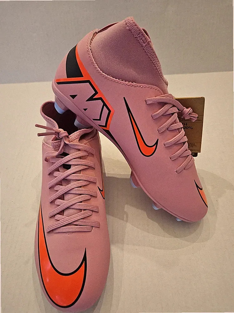 Nike JR Mercurial Superfly 10 Club FG/MG Soccer Cleats Magic Flamingo 5Y NWOB