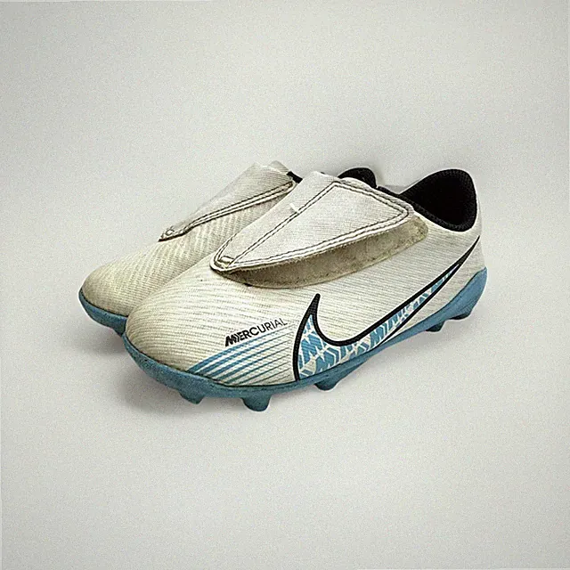 Nike Jr Mercurial Vapor 15 Club MG Turf Football White Blue' DJ5964-146 10C