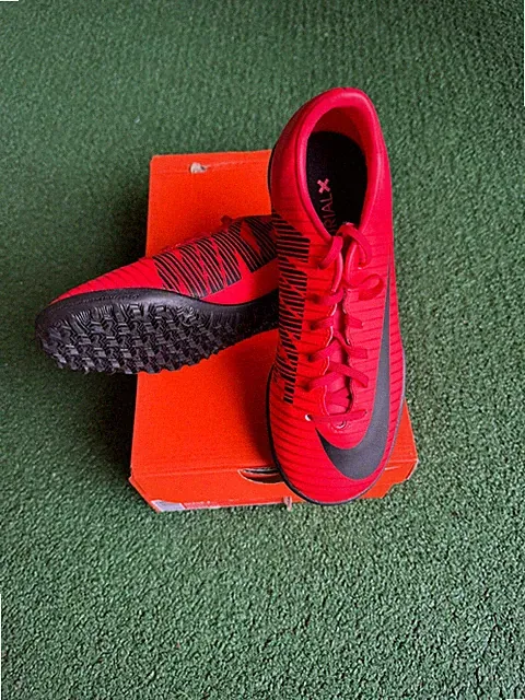 Nike Jr MercurialX Victory VI TF Kids Soccer Shoes University Red-Black