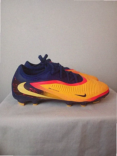 Nike JR Phantom 6 Low Pro FG Soccer Cleats Orange Blue Youth Size 6Y HQ2047-800