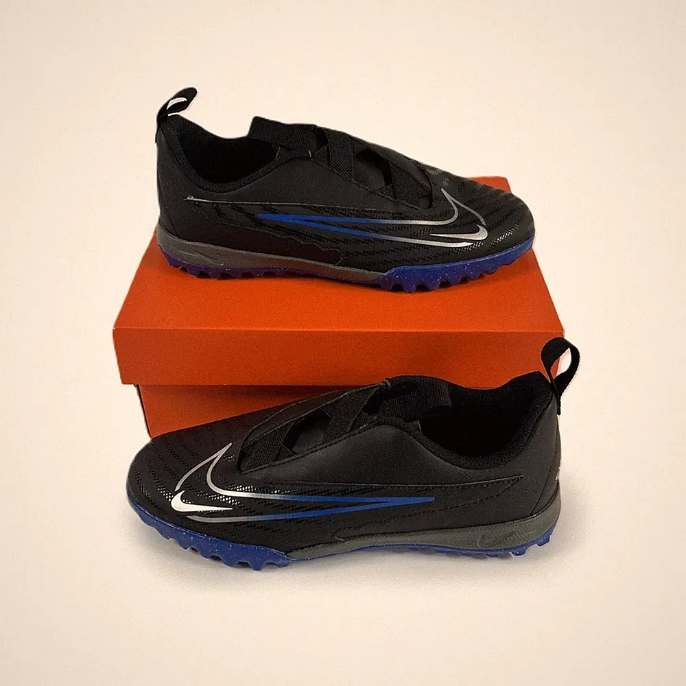 Nike Jr Phantom GX Academy TF Youth Kids Turf Soccer Cleats Black | Size 4.5Y
