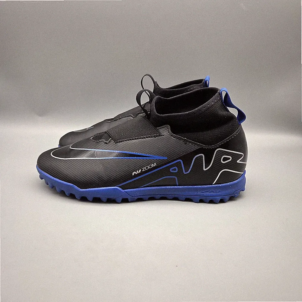 Nike Jr Soccer Cleats Youth 5.5Y Black Mercurial Zoom Air Indoor DJ5616-040 READ