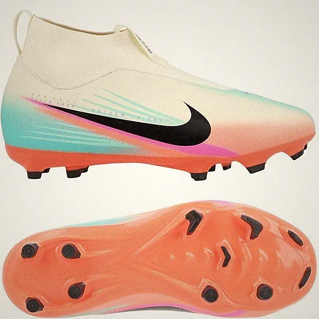 Nike Jr Superfly 10 Academy FG SK Pale Ivory Black Size 4.5Y