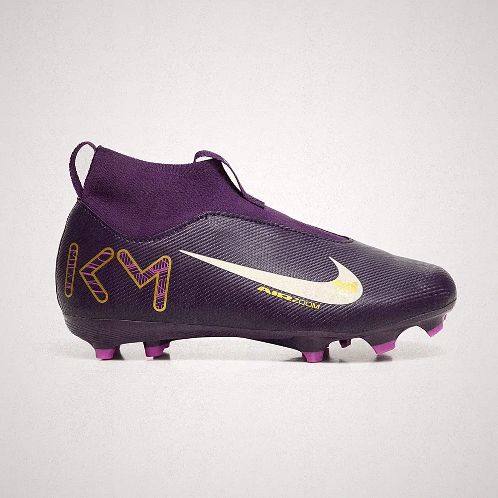 Nike JR Superfly 10 Academy KM Mbappe FG/MG Kids Soccer Shoes Purple HF3417-500