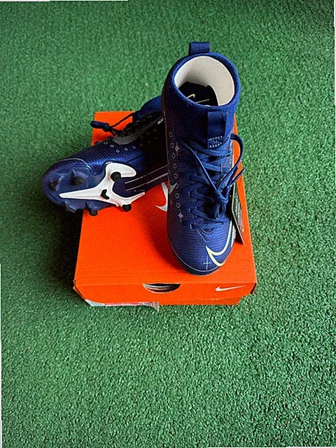 Nike Jr Superfly 7 Academy FG Kids' Soccer Shoe - Blue